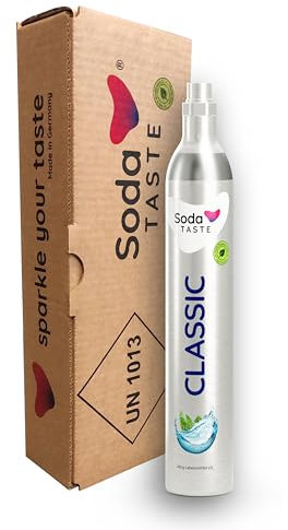 SodaTASTE CO2-Zylinder kaufen (Reservezylinder) für Wassersprudler, Classic, für bis zu 60l gesprudeltes Wasser