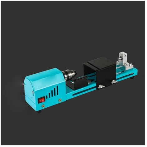 150W Mini Wood Lathe Machine Speed Adjustable Rotary Tool Pearl Lathe Grinding Polishing DIY Woodwork Tool 12V/24V