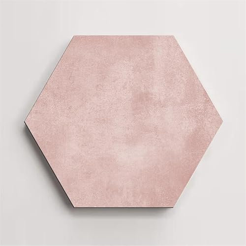 Piastrelle adesive per pavimenti in PVC rosa esagonale, autoadesive, per cucina e bagno, resistenti al calore, decorazione per la casa