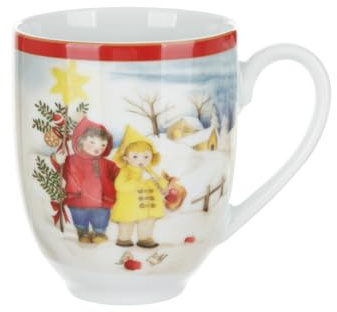 KASANOVA Tazza Mug Natale bambini 440 ml porcellana