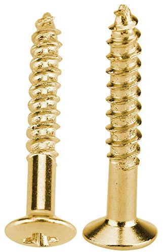 40 Stück Gitarre Humbucker Pickup Schrauben Set Kit in 3 Farben, Surround Montage Schrauben für Gitarren Pickups (GOLD)
