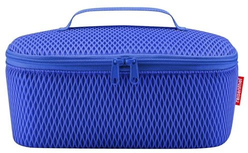 reisenthel coolerbag M ficka mesh royal blue – kylväska med ovansida av återvunna PET-flaskor – perfekt för lunch på språng