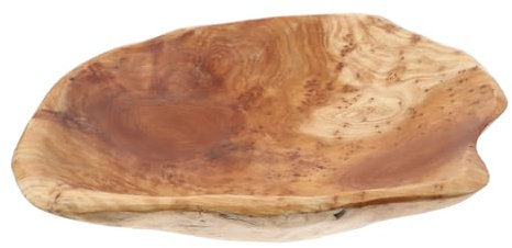 Cabilock Frutero De Madera Tallada a Mano Cuenco Decorativo para Mesa De Comedor