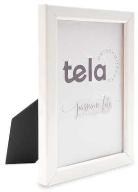 PrintedGift Cornice Large in Legno Bianco 10x15 cm – Made in Italy – Qualità Artigianale – Ideale per Foto e Arredo
