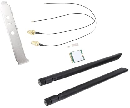 Tarjeta de Red AX201NGW WiFi 6, Tarjeta Inalámbrica de Alta Velocidad de 3000Mbps, Admite Bandas de 5GHz de 2.4GHz, Potente Tecnología 5.0 para 11, Mu Mimo Technology (Soporte de
