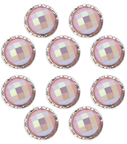 CAPASTEC Pulsanti 10 Pz Per Camicia Plastica Resina Decorazione 12.5mm
