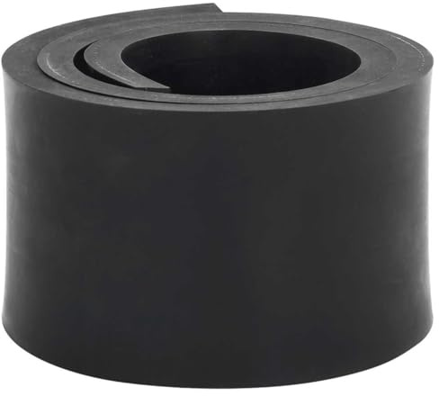 AJJHUUKI Bordure en caoutchouc pour chasse-neige pour pelouse et jardin Noir 120 x 10 x 1 cm