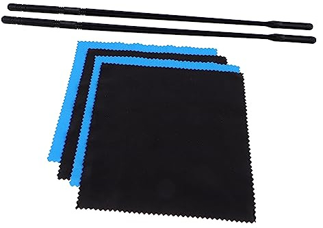 WHAMVOX Pulitore per Flauto Kit Pulizia Flauto Bastoncini Pulizia e Panni del Strumenti per Bastone Tampone Kit Strumenti