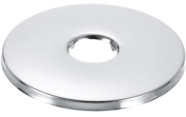 QUARKZMAN Flangia Braccio Doccia, 3.15 OD 0.16 Spessore Copertura in Acciaio Inossidabile Piastra di Rivestimento per Tubo da 0.83 Dia Bracci Doccia, Argento
