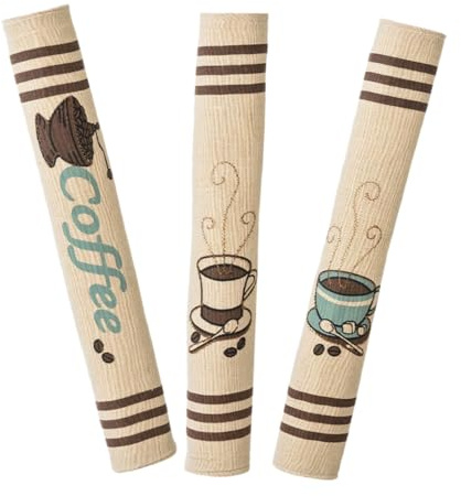 Alipis 3 Pezzi Coprimaniglie per Frigorifero Protezione Maniglia per Elettrodomestici Cucina Lavastoviglie Forno Copertura e Decorativa per Maniglie