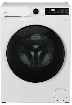 Hoover Pro Wash&Dry Series 3 Freestanding Washer Dryer, 8kg Wash + 5kg Dry, 1400 RPM, A-10% Rated, Wi-Fi Connected, ProActive Wash, White & Black Door, 48x60x85 cm - HBWR 485SB6-80