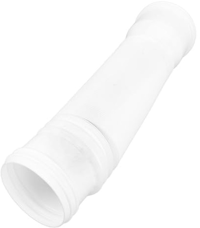 Ghzste Estensione flessibile del tubo di scarico, prolunga per grondaie rotonde di ville all'aperto, design ispessente, impedisce la protezione dagli schizzi, conduce l'acqua piovana, bianco