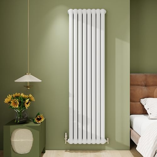 Biubiubath 2 Column Vertical Designer Radiator 1800x504mm - White