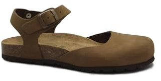 GRUNLAND Sara SB6002 Marrone Sandali Donna Punta Chiusa Pelle BIRK 38
