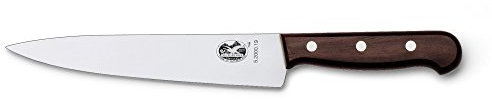 Victorinox Rosewood Tranchiermesser, 19cm, mit Holzgriff, Edelstahl, rostfrei, spülmaschinengeeignet