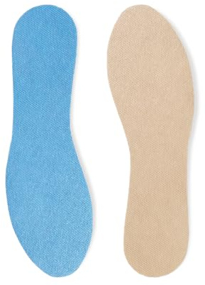 Bama Fresh Damen Schuh-Einlegesohlen, Frische-Sohlen ultradünn, dermatologisch getestete Einlagen für frische Füße, Beige/Grün, 6 Paar