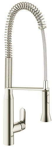 GROHE 32951DC0 K7 Single-Handle Kitchen Faucet, Super Steel, .375