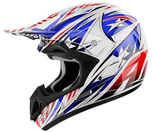 Airoh JAT38S Casco Todoterreno, Multicolor, Talla 55-56 (S)