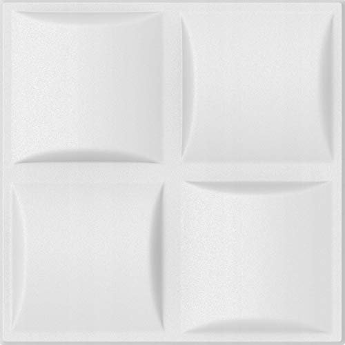 Deccart - 3D Wandpaneele Decke Deckenverkleidung Paneele Styropor Wandverkleidung Deckenplatten Wall Deko Panel Wand Panels Polystyrol 50x50cm PLED, 8 m², 32 Stück