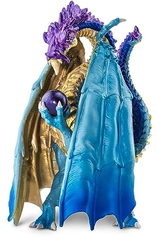 Safari Ltd. Wizard Dragon Figurine - Detailed 6 Plastic Model Figure - Fun Educational Fantasy Play Toy for Boys, Girls & Kids Ages 4+