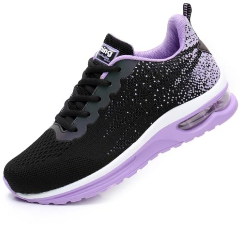 FLARUT Dam Sportskor Löparskor Sneakers Air Cushion Trainers Löpning Lättviktsskor Fitness Gym Sneakers Träningsskor Bekväm