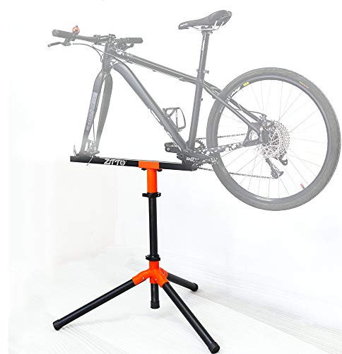 Yajun Pied D'Atelier Support Réparation Vélo Outil De Maintenance De VTT Pliant Pince Rotative à 360 ° Support TéLescopique Réglable 60kg Charge