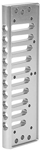 Mundharmonika-Kamm für SP20, 10-Loch-Kamm-Mundharmonika-Teil, Blues-Harfen-Kammteil für SP20 Mundharmonika-Zubehör aus Aluminiumlegierung(Silber)