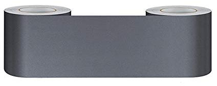 Tapeten Bordüre Selbstklebend Grau matt15cmX500cm Sockelleiste Wandaufkleber Wasserdicht Taille Linie Aufkleber PVC Rand Wandaufkleber Wohnzimmer Dekor