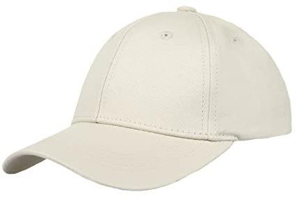 QCHOMEE Children's Solid Color Cotton Baseball Cap Boys Adjustable Snapback Hat Travel Sports Beach Sun Protection Hat Trucker Flat Party Dressing Headwear 47-52CM (Beige)