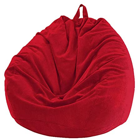 Chickwing Funda de puf, Pera, sillón de Pera sin Relleno, para Exterior e Interior, relajación, Chaise Longue de salón, Dormitorio cojín