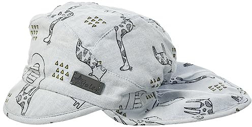 Sterntaler Jungen Schirmmütze mit Nackenschutz Savanna Sonnenhut, hellblau, 45