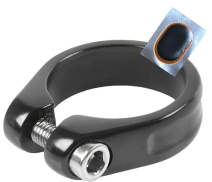 Universal ALU Sattelklemmring Sattelklemme schwarz Ø 35,0 inkl. Schlauchflicken