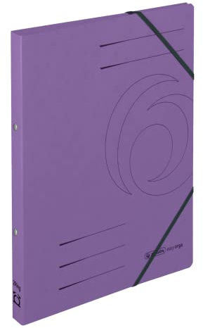 herlitz Ringhefter Quality, A4, 2 Ring-Mechanik, Rückenbreite 25 mm, 5 Stück (violett)