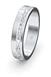 JC Trauringe Silber 925 Einzelring Ehering I Wedding Rings | Verlobungs-ring | Partnerring mit Gravur in edler Schatulle 1 Hochzeitsring Damenring mit Zirkonia Steine STL53