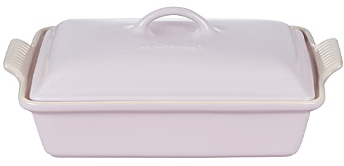 Le Creuset Cacerola rectangular cubierta de gres, 4 cuartos de galón, chalota