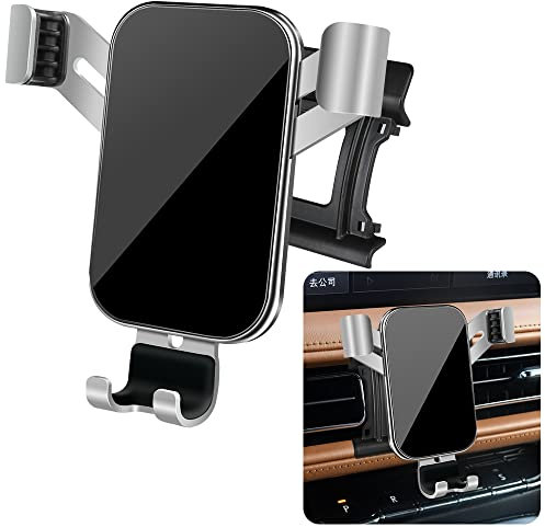 LUNQIN Car Phone Holder for Lincoln Nautilus 2021 2022 2023 SUV Auto Interior Accessories Best Cell Phones Mount Cellphone Mobile Cradle Charging Navigation Bracket Screen Air Vent Stand Accessory