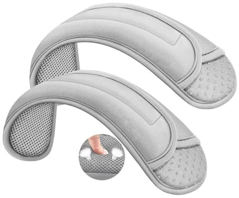 ZINZ 2-Pack Universal Shoulder Pad with Ultra Thick Cushion for Bag Luggage Bag Crossbody, Plus Long & Anti-Slip & Breathable,Grey