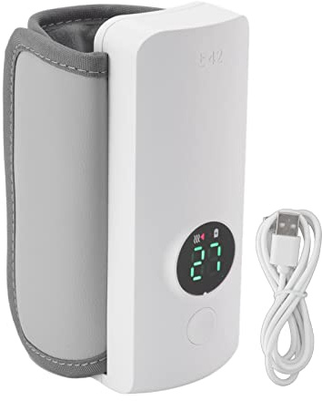 Wakects Baby Bottle Cooler Bag, ABS Portable Insulated Milk Bottle Cooler with USB Charging, 18W, for Breast Milk