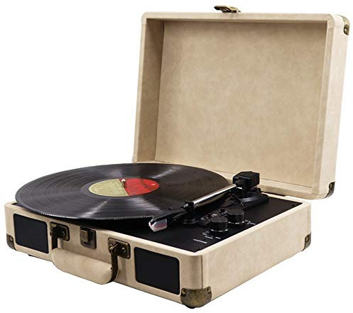 CNBYDK Giradischi in Vinile, Giradischi grammofono, grammofono Bluetooth, Lettore vinili retrò, Altoparlante Stereo Bluetooth
