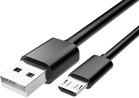 pluX Replacement Micro USB Charger Cable for Kindle, Paperwhite, Fire, Oasis and More - Power Lead for Amazon E-Readers released upto 2018