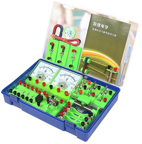 JWQFBC Kit di Apprendimento della Fisica Scientifica, Set di Esperimenti Sull'elettricità, Giocattoli Educativi, Laboratorio Scientifico Portatile di Bas
