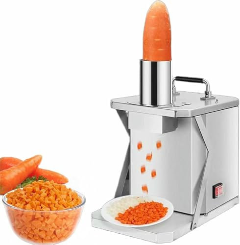 Cortador de Verduras eléctrico Cortador en espiral de acero inoxidable, trituradora eléctrica de verduras, verduras comerciales, cortadora automática de verduras, cortadora eléctrica de cubo