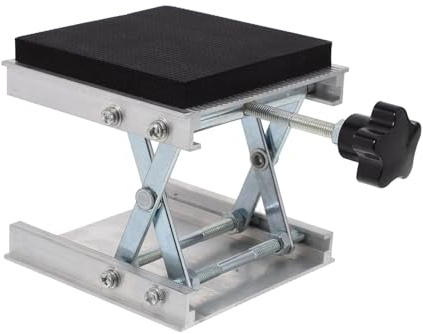 Veemoon De Ajustable Soporte De Tijera Estable Para Equipos De Experimentos Elevador Manual De Anodizado Base De Amortiguación