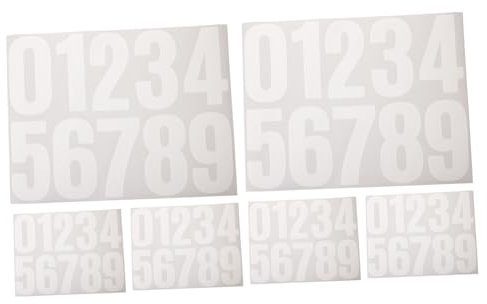 OSALADI Zahlenaufkleber Selbstklebend Groß 4 Zoll Wetterfeste Vinylnummern Aufkleber Für Briefkasten Mülltonne Selbstgemacht Hausnummer