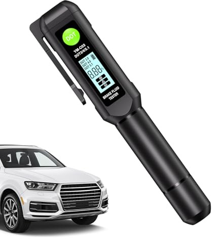 Davivian Tester Liquido Freni - Tester umidità Liquido Freni Alta Precisione,Rilevatore con Buzzer e Allarme Sonoro e Display Digitale preciso per Manutenzione e Riparazione di Auto e Camion e per