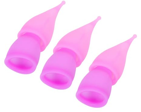 SOPOTUTU Wiederverwendbare Menstruationstassen 30ml Volumen 6 Stück aus Flexiblem Silikon Lila Tropfsicher und Temperaturbeständig für Damen Schwimmen und Wandern