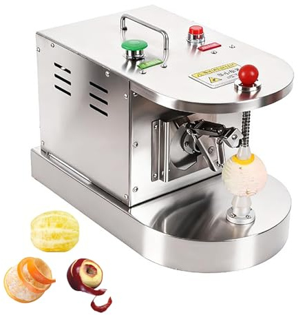 Peladora automática comercial de limones y naranjas, peladora eléctrica de frutas y verduras con altura ajustable, 500 unidades/hora, herramienta para pelar frutas para kiwis, mangos