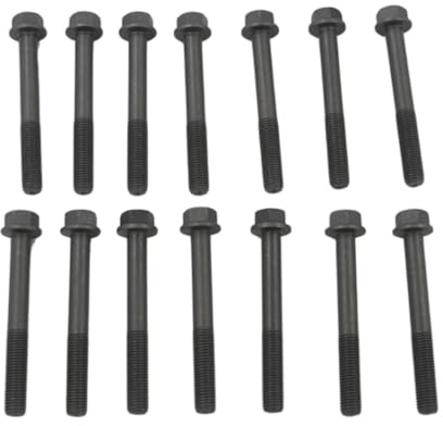 16241-03450 Lot de 14 boulons de culasse 16241-03453 compatibles avec excavatrice Kubota KX030-4 KX41-2 KX41H KX61-2 KX71 Moteur D1105 D1305 D905 V1505 V1505 1205 V1305, V1405, V1502, DF1005, D1005