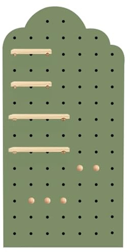 Genérico Estante de Pared para Herramientas con Tablero Perforado para Garaje, Almacenamiento de Brocas, Soportes para Juegos de Llaves, Paneles de Tablero Perforado, estantes de exhibición de Madera