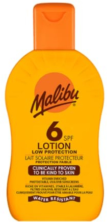 Malibu Sun Lotion SPF6 Low Protection 200ml